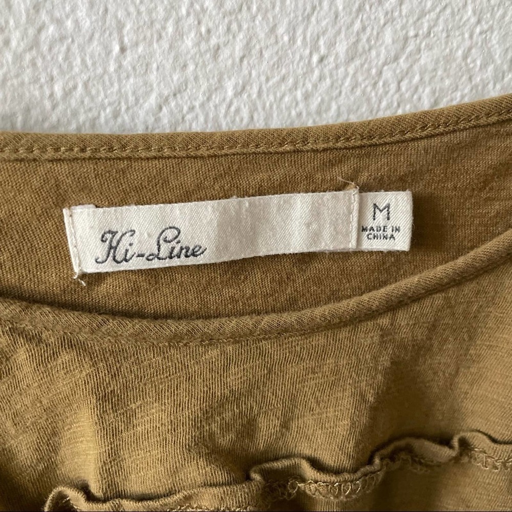 Madewell Olive Ruffle Tank Top - Picture 3 of 5